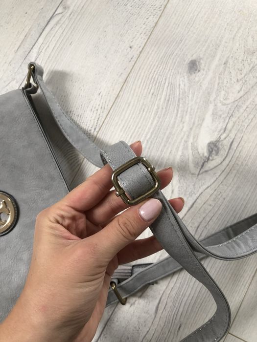 Szara torba torebka na ramię