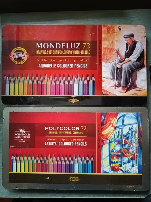 Kredki Mondeluz i Polycolor oraz ołówki grafitowe Koh-i-Noor