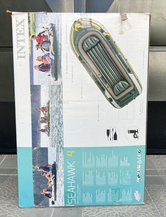 Barco Insuflavél Seahawk 4 (Intex) + 2 remos + ancora