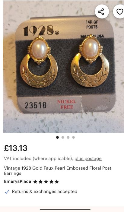 Сережки вінтаж Америка