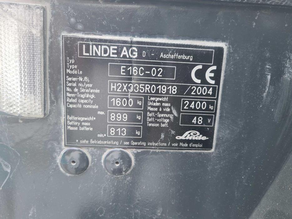 Wózek widłowy Linde 4.6m triplex