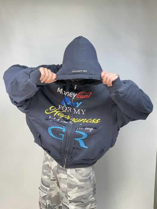 Project G/R GRAILZ zip худі худи зіпка зипка кофта distressed