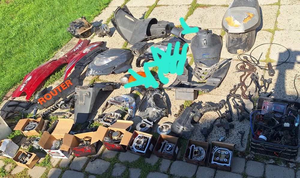 Czesci quad skuter cross 4t 2t