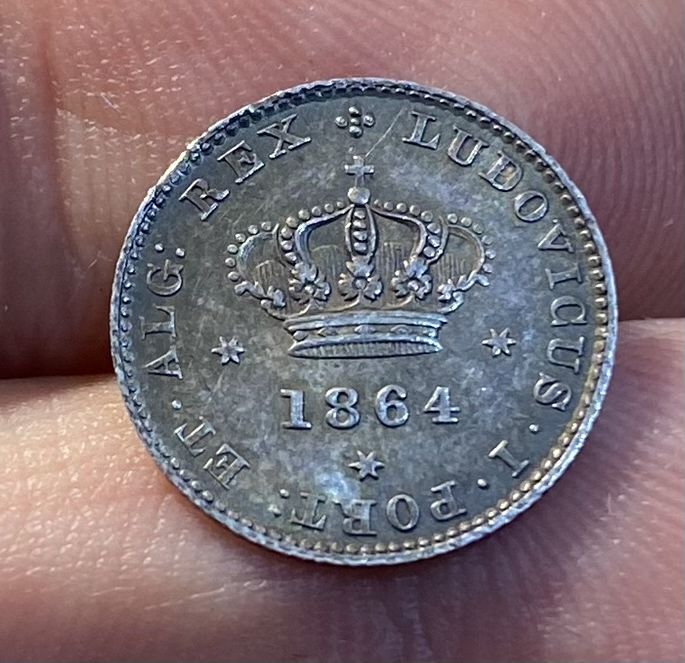 Moeda 1905 - D.Luis I - 50 Reis 1864