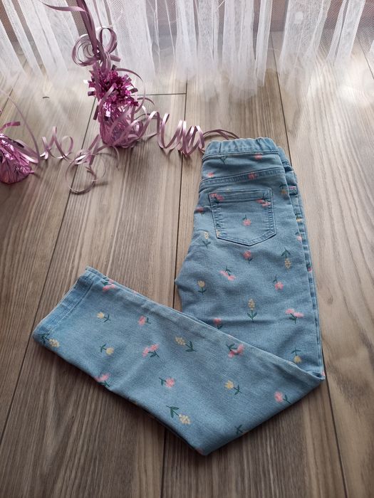 Nowe jegginsy Sinsay r. 128 dla dziewczynki