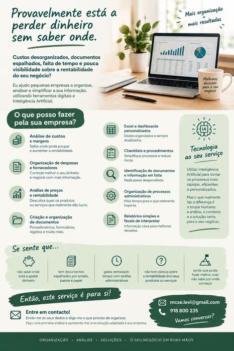 Organize o seu negócio para controlar os seus custos