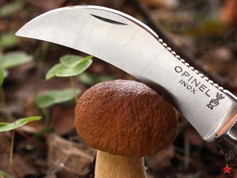 НОЖ грибной OPINEL 08 Франция грибний складний ніж кисточка 001252