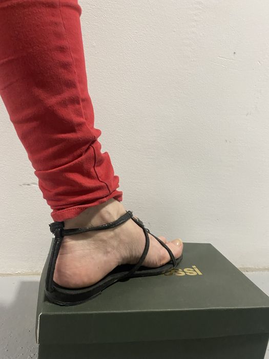 Sandaly czarne 38 sandały lato buty klapki