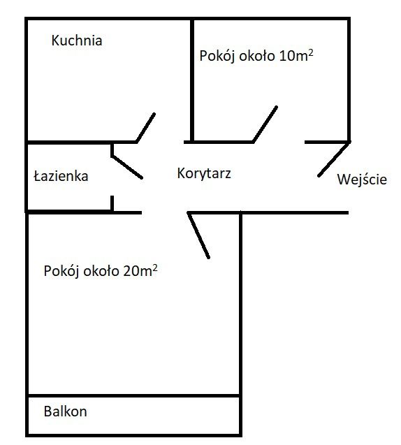 Bocianek, dwa pokoje
