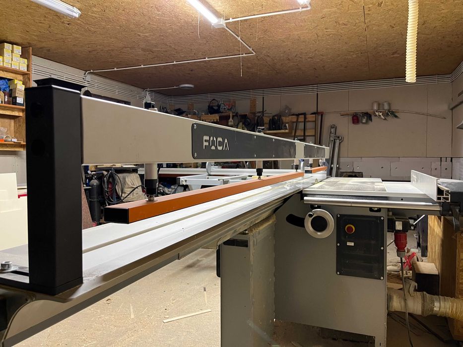 Docisk piły formatowej, pneumatyczna belka dociskowa REMA FELDER 320cm