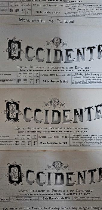 15 revistas 1913 e 1914 - Occidente
