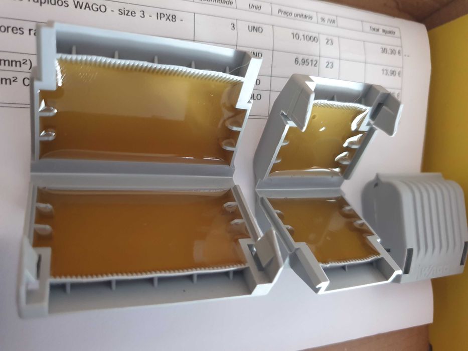 5 Isoladores Gelbox NOVOS para WAGO (Electricidade) IPX8 – Sizes 1 e 3