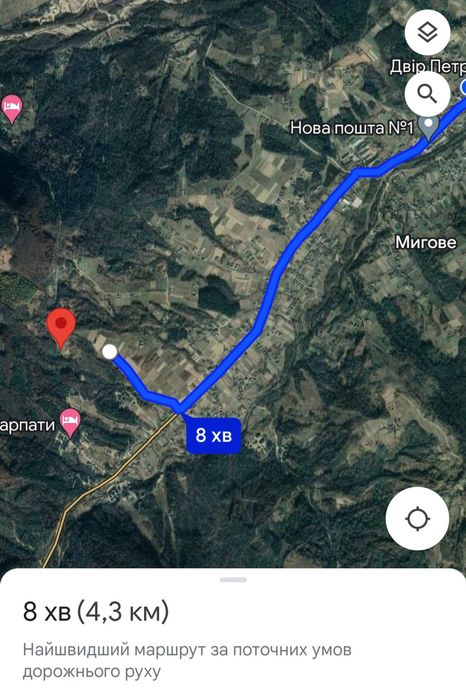 Продається земельна ділянка в селі Мигове