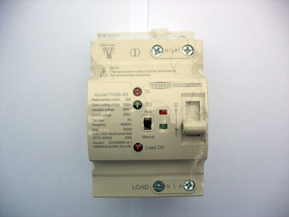Автомат введення резерву TOMZN TOQ6-63/2P AVR АВР