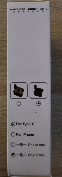 Zestaw mikrofonów bezprzewodowych do smartfonów na USB-C z etui