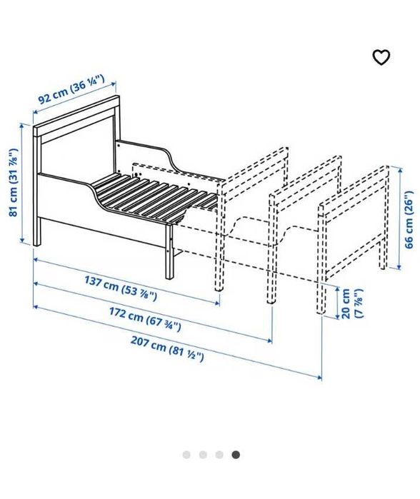 Cama extensível Sundvik Ikea64861417534467121