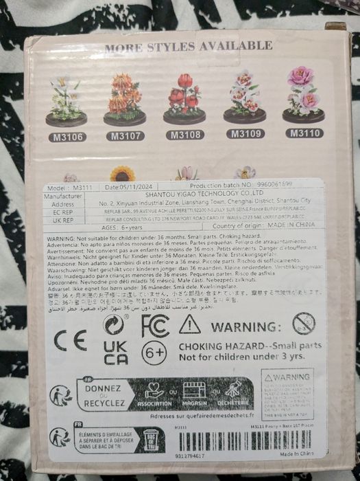 Mini klocki kwiaty repliki LEGO