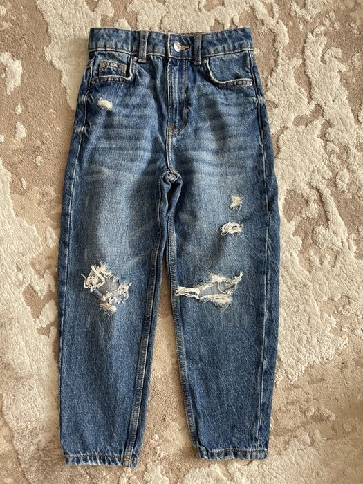 Джинси mom Primark  сині, 7-8років, 128см