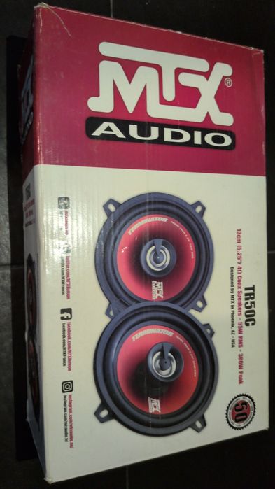 Colunas MTX TR50C novas na Caixa