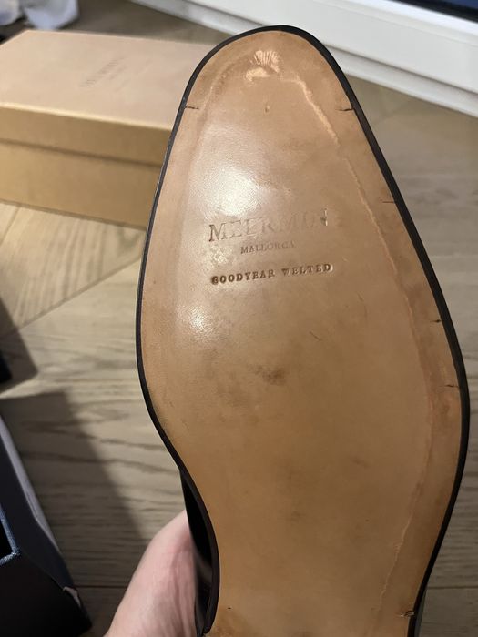 Meermin  goodyear czarne oxford roz 43 9 model 101534 calf negro e