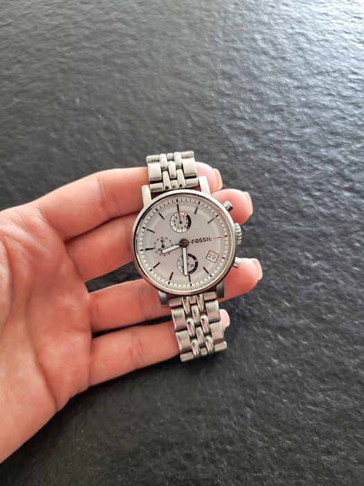 Zegarek Fossil ES2198 srebrny damski piękny