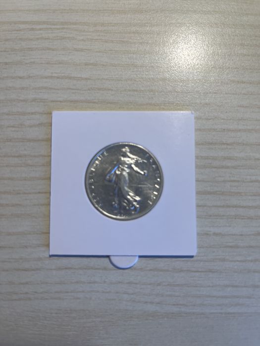 Moeda Prata 2 franc 1919 Franca