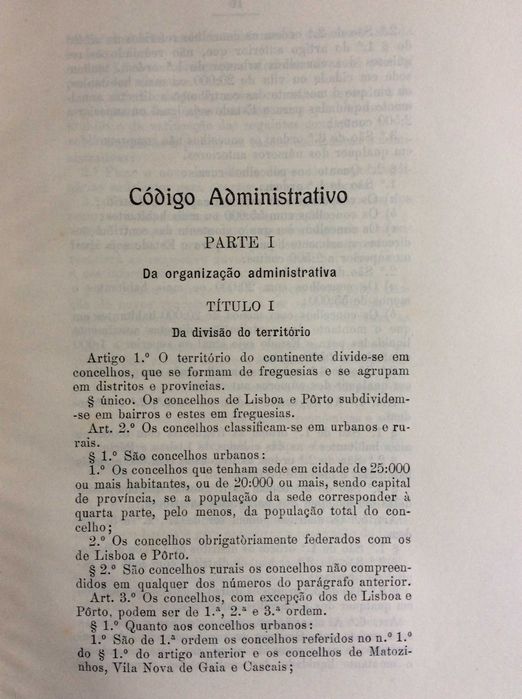 Código administrativo e Estatuto dos distritos autónomos das ilhas...