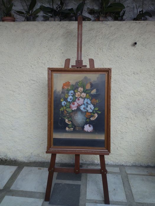 Cavalete em Madeira com Quadro