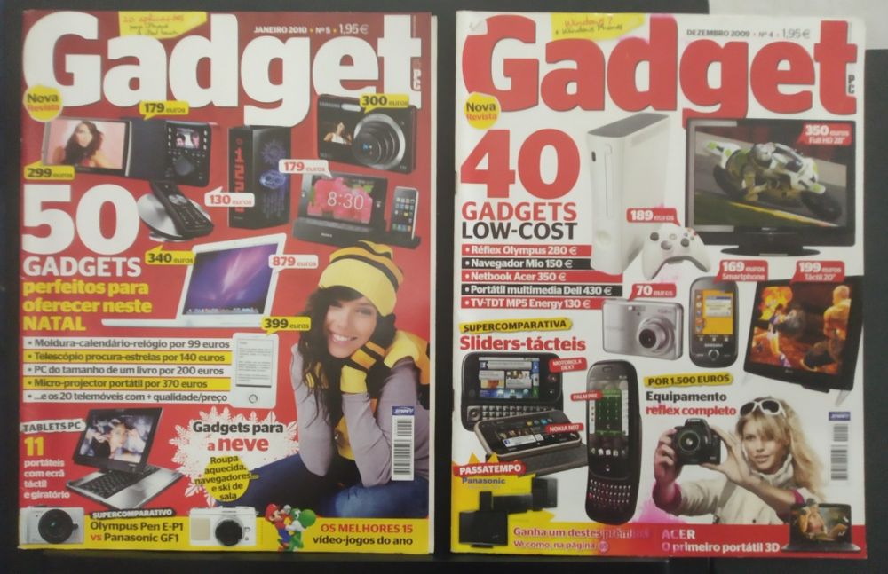 Revistas: Play Magazine, Gadget, FotoChoque, Stuff, BGamer, Newsweek,