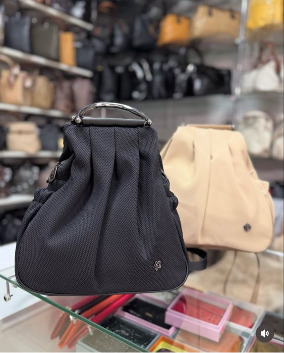 Сумка рюкзак жіноча, колір чорний