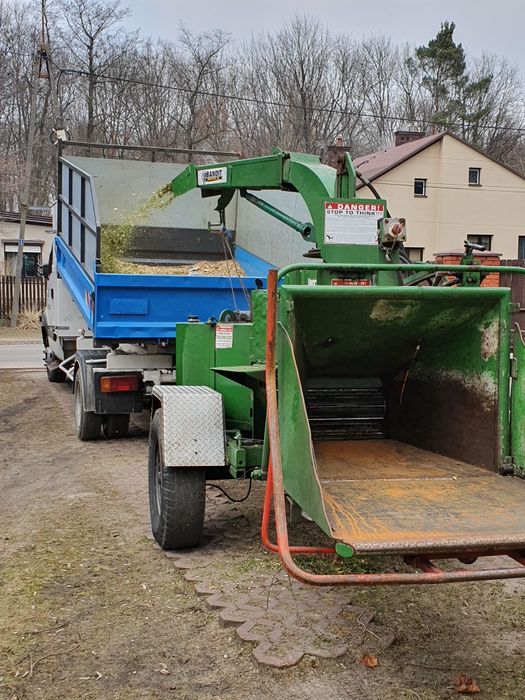 Wycinka drzew wynajem pielęgnacja rębak podnośnik mulczer