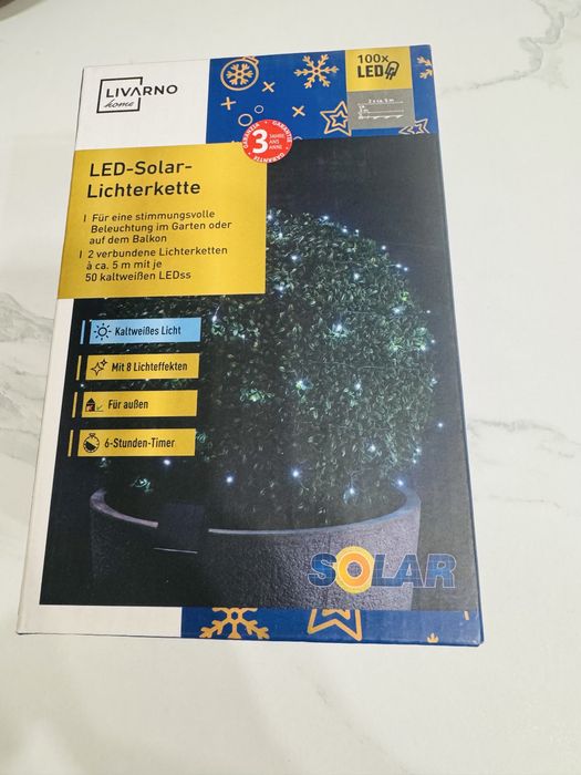 Girlanda solarna LED