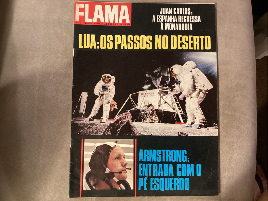Revista FLAMA Nº 1117 de 1 de Agosto de 1969 LUA: Os passos no deserto