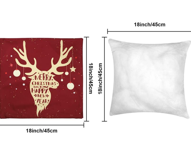 Декор новорічний, наволочки декоративні