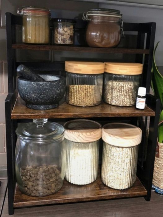 Organizer Na Blat Na Kawę Przyprawy Regał Kuchenny Stojak Do Kuchni ła