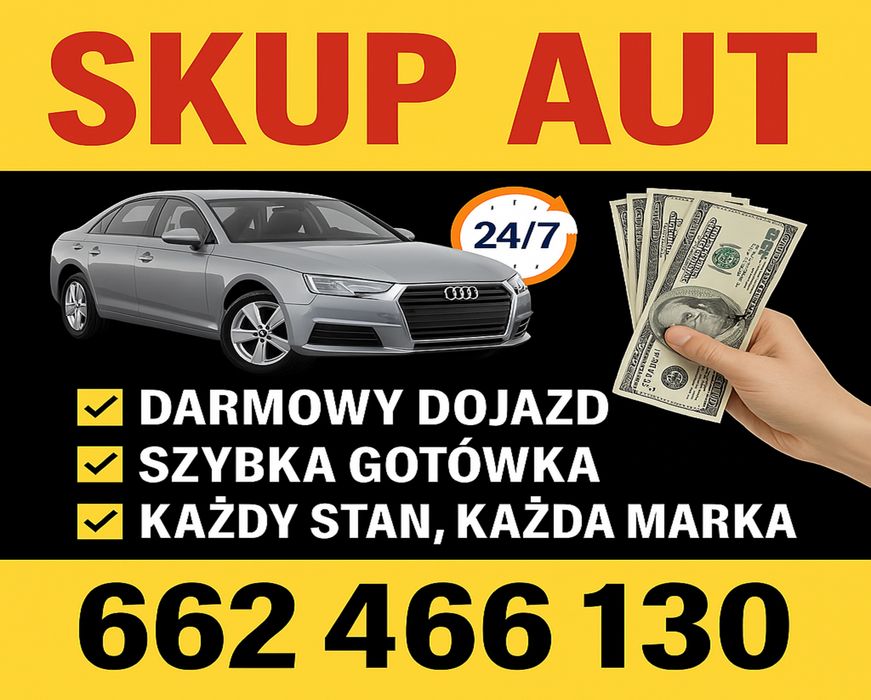 SKUP AUT szybka uczciwa wycena 662.466.130 każda marka