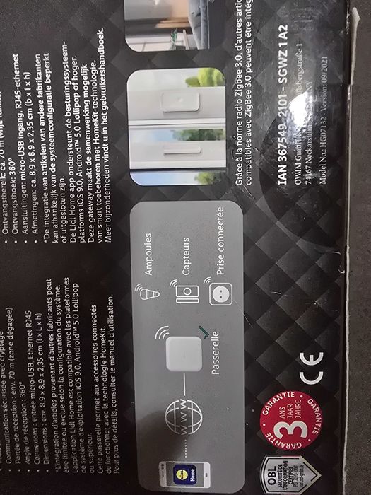 BramkaCentrala sterująca SilverCrest SMARTHOME Zigbee3.0 Apple HomeKit