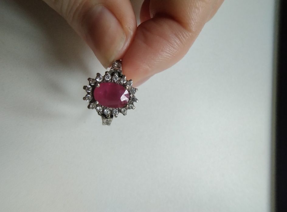 Pierścionek różowy 11-12