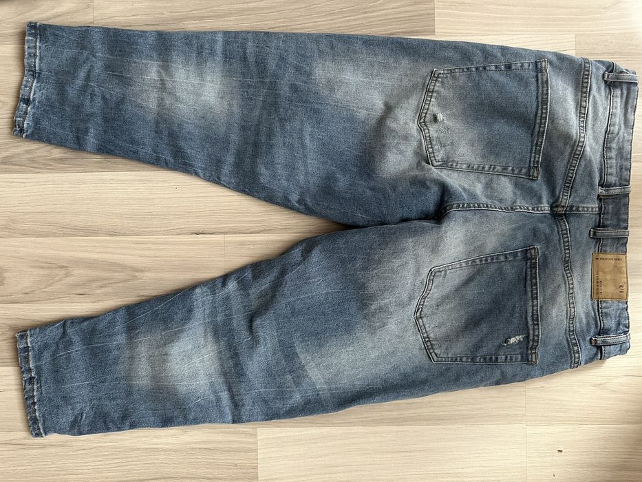 Jeans spodnie męskie rybaczki bermudy Rebel W31