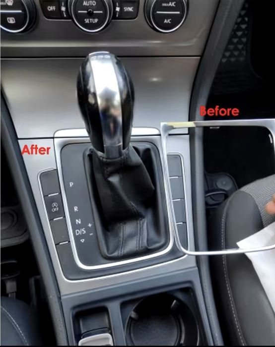 Aro moldura manete moca velocidades automática DSG vw golf mk7 mk7.5
