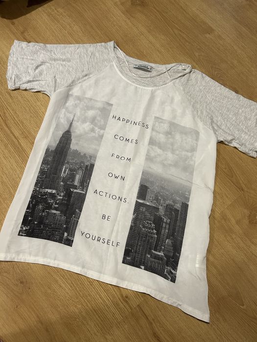 Bluzka z nadrukiem pull&bear 38