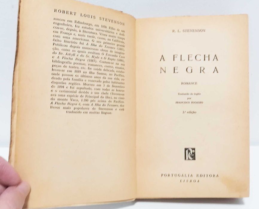 Livro - A Flecha Negra, de R. L. Stevenson