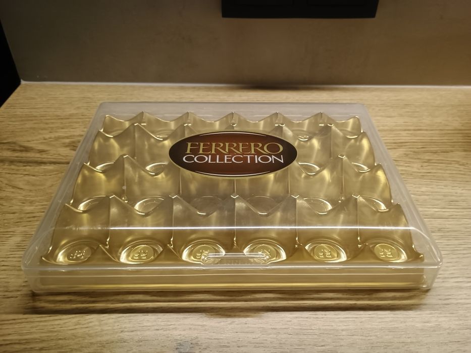 Pudełko po ferrero Rafaello do dyi taca