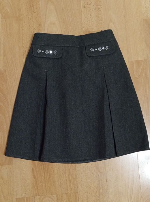 Elegancka galowa szara spódniczka, Marks and Spencer, rozmiar 128