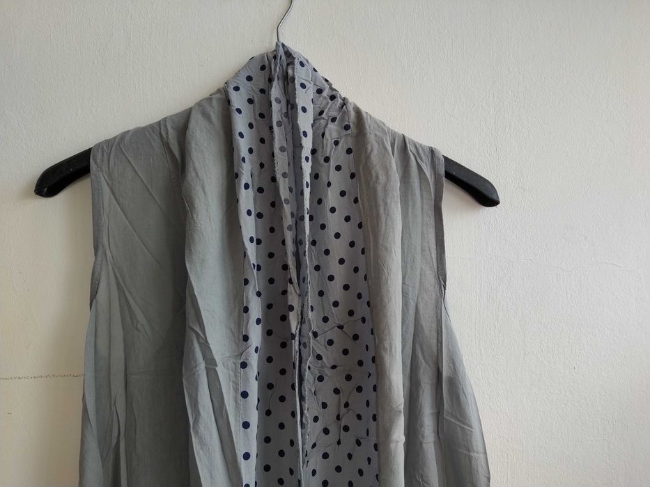 Vestido original, com lenço polka dot - Tamanho L