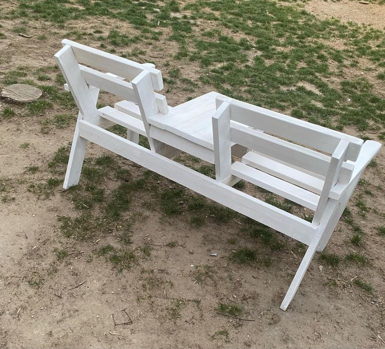 Ławka ogrodowa stół krzesła