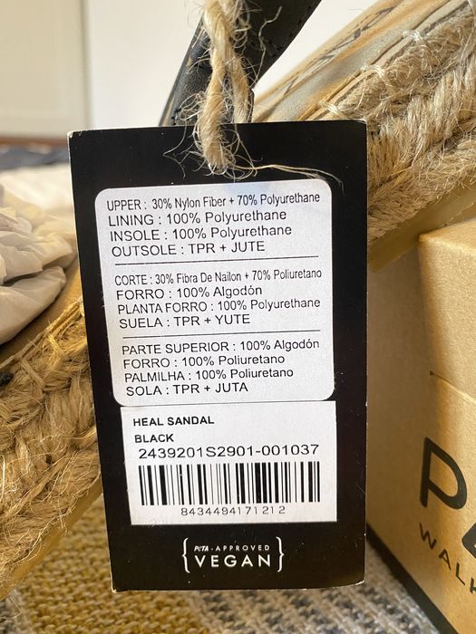 PAEZ Heal Sandal Black 37 (EUR)