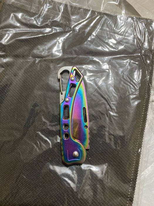 Складной Нож хамелеон брелок карабин походный ножик бабочка