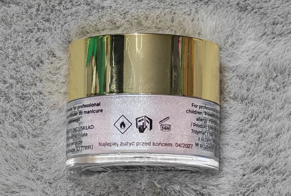 Manicure Tytanowy - Puder kolorowy Lart Pro 196