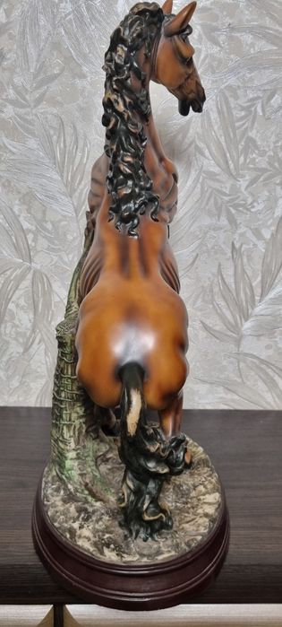 К Году Лошади. Крупная интерьерная скульптура "Вздыбленный  конь"66см